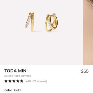 Ana Luisa double hoop mini earrings